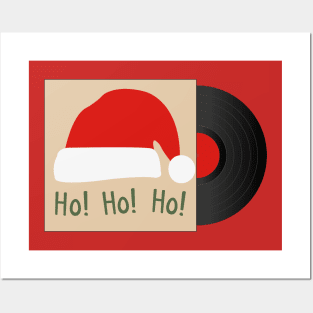 Vintage Christmas Vinyl | Gift Ideas | Santa Hat Posters and Art